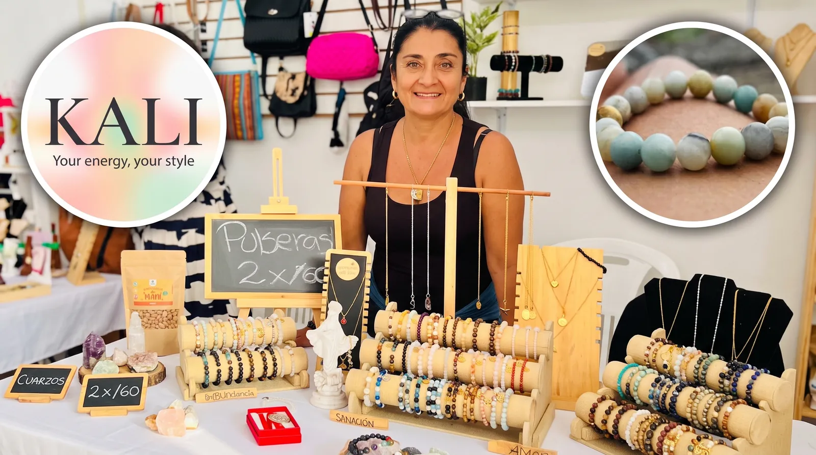 Kalipulseras: la emprendedora con sus pulseras